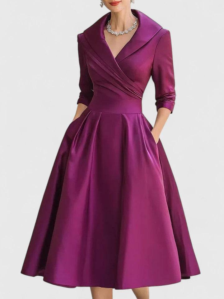 Yan™  |  Elegant Midi Dress