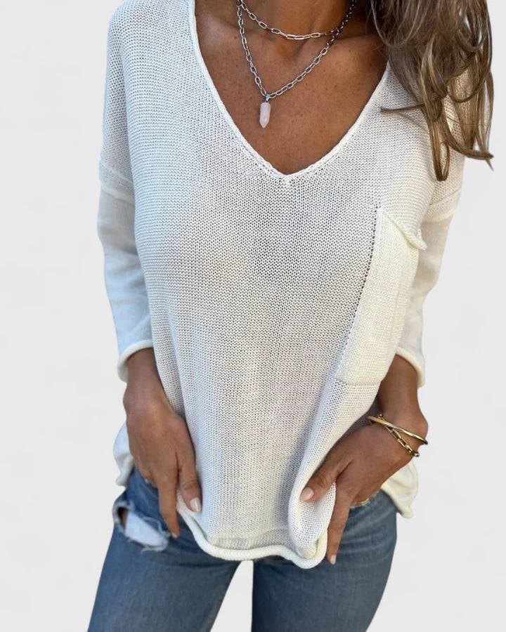 Lyzzarah™ comfortable top by Emma & Rose Cape Town, featuring soft fabric and a relaxed fit, shown in a natural pose.