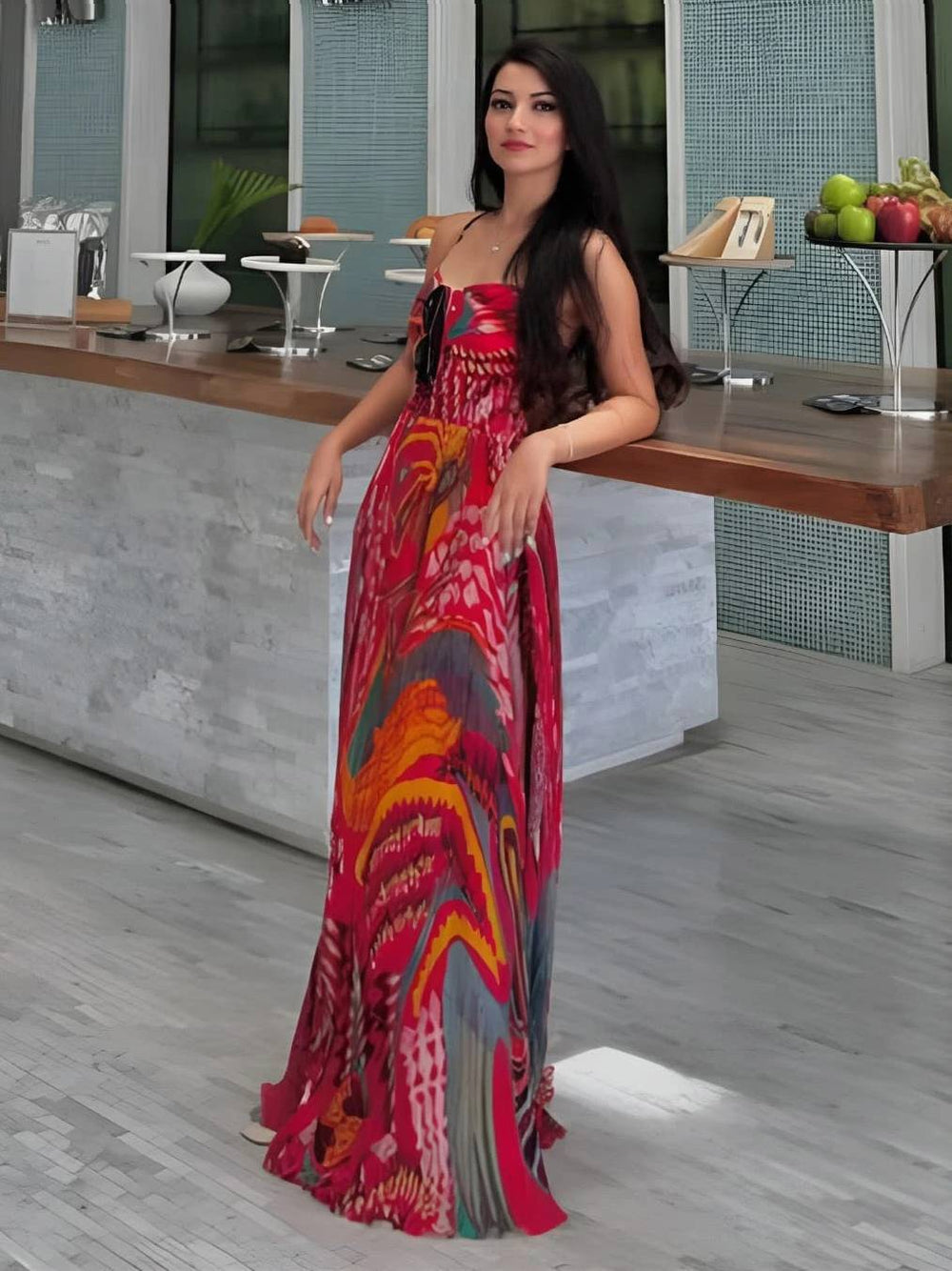 Anneke™ Emma & Rose Manhattan A-line dress with a unique print, featuring a flattering silhouette and vibrant fabric design.