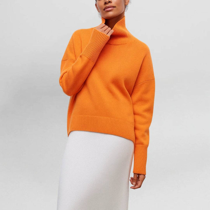Loryn™ comfortable sweater by Emma & Rose Cape Town, featuring soft knit fabric, long sleeves, and a cozy fit.