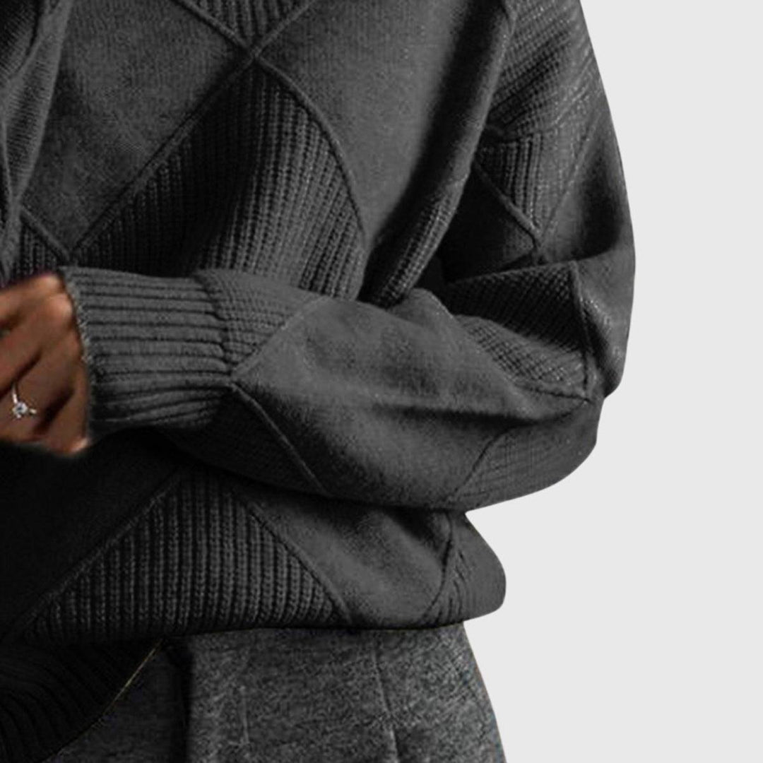 Emma & Rose knit turtleneck sweater — women's winter knitwear