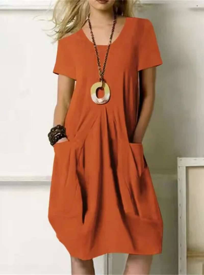 Minali™ casual dress by Emma & Rose Manhattan, featuring a stylish, comfortable design with a relaxed fit and modern pattern.