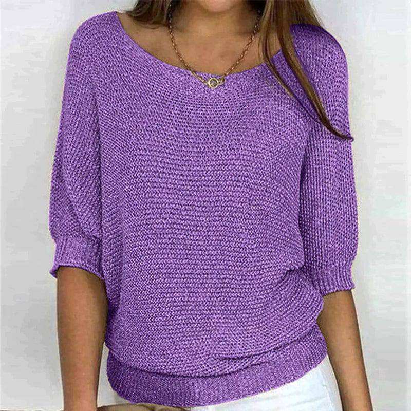Emma & Rose Manhattan Fransien™ Soft Comfort Top, lightweight fabric with a relaxed fit and elegant design, shown on a model.