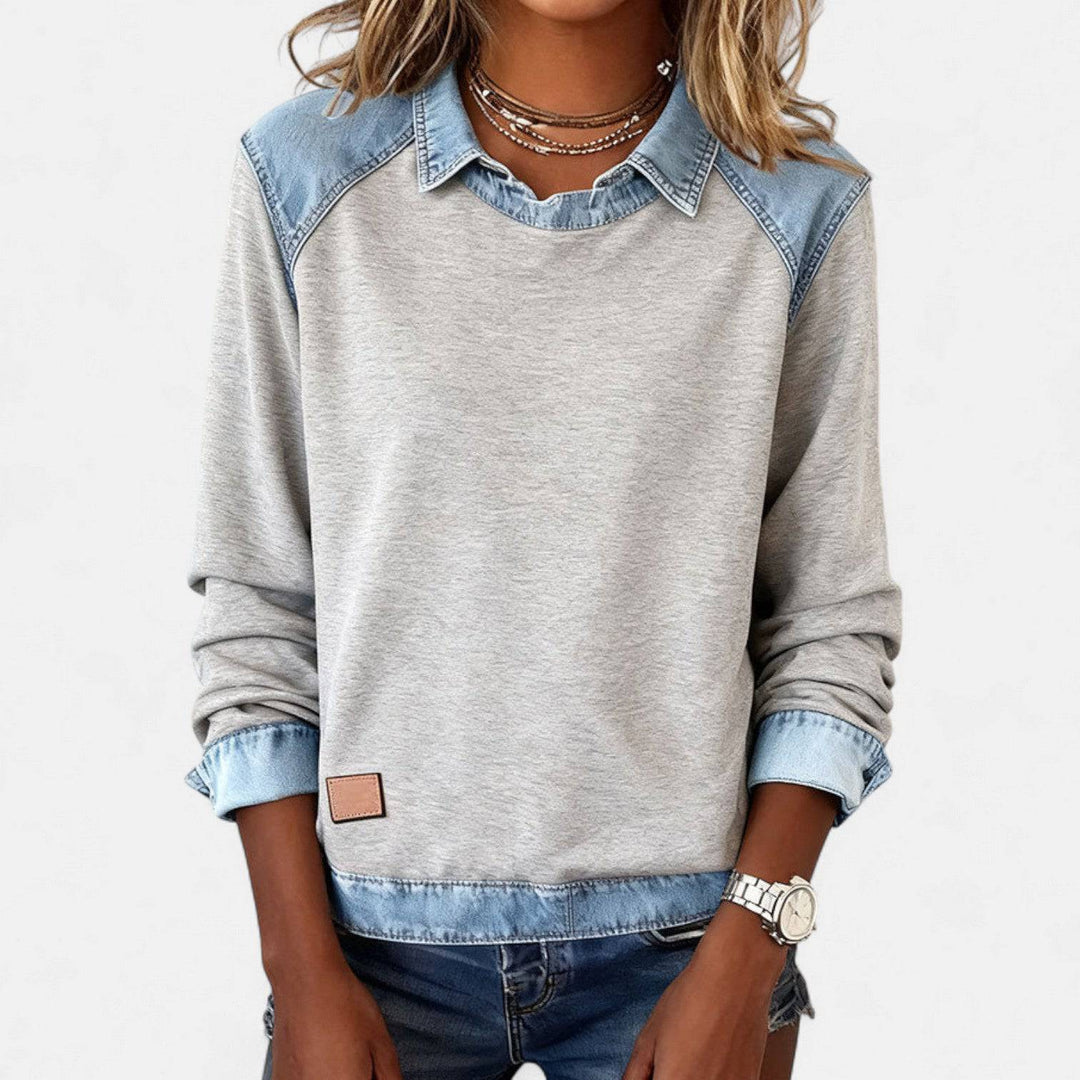 Zailah™ Emma & Rose Cape Town sophisticated sweater blouse with a stylish design, soft fabric, and elegant fit.