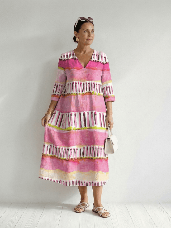 Calla™ Easy Flow Patterned Dress by Emma & Rose Cape Town, featuring lightweight fabric and a flowing, stylish design.