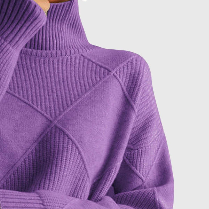 Emma & Rose knit turtleneck sweater — women's winter knitwear
