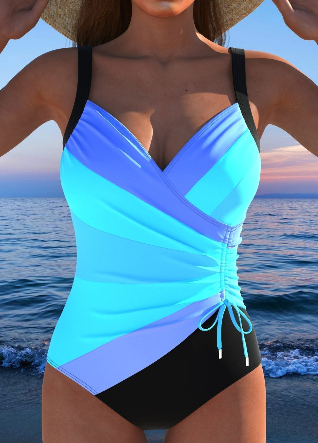 Eloria – Elegant Swimsuit with Colourful Pattern