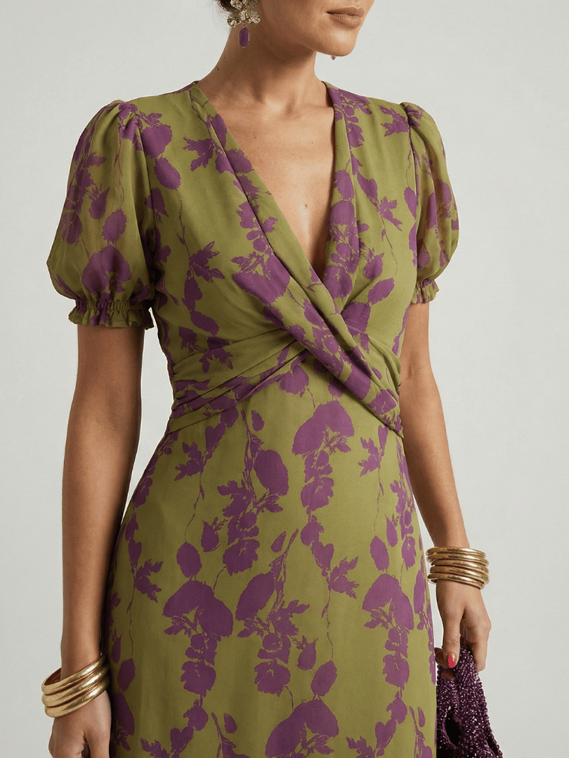 Virel™  |  Relaxed Floral Midi Dress