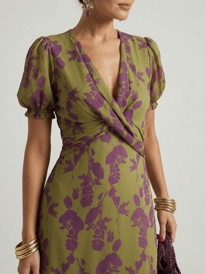 Virel™  |  Relaxed Floral Midi Dress