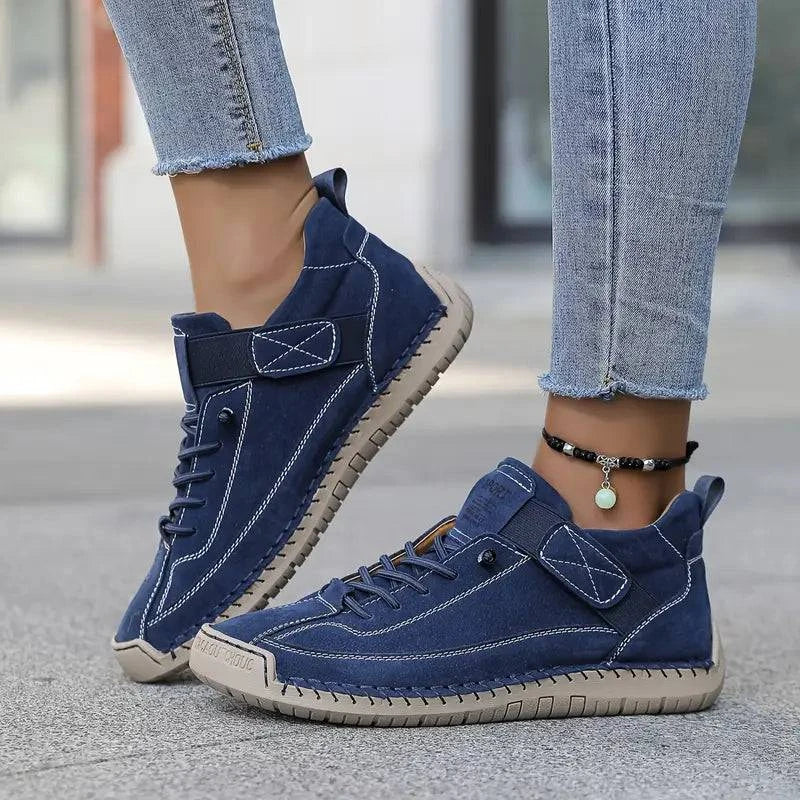 Saela™ orthopaedic sneakers by Emma & Rose Cape Town showing supportive design and comfortable fit in natural fabric.