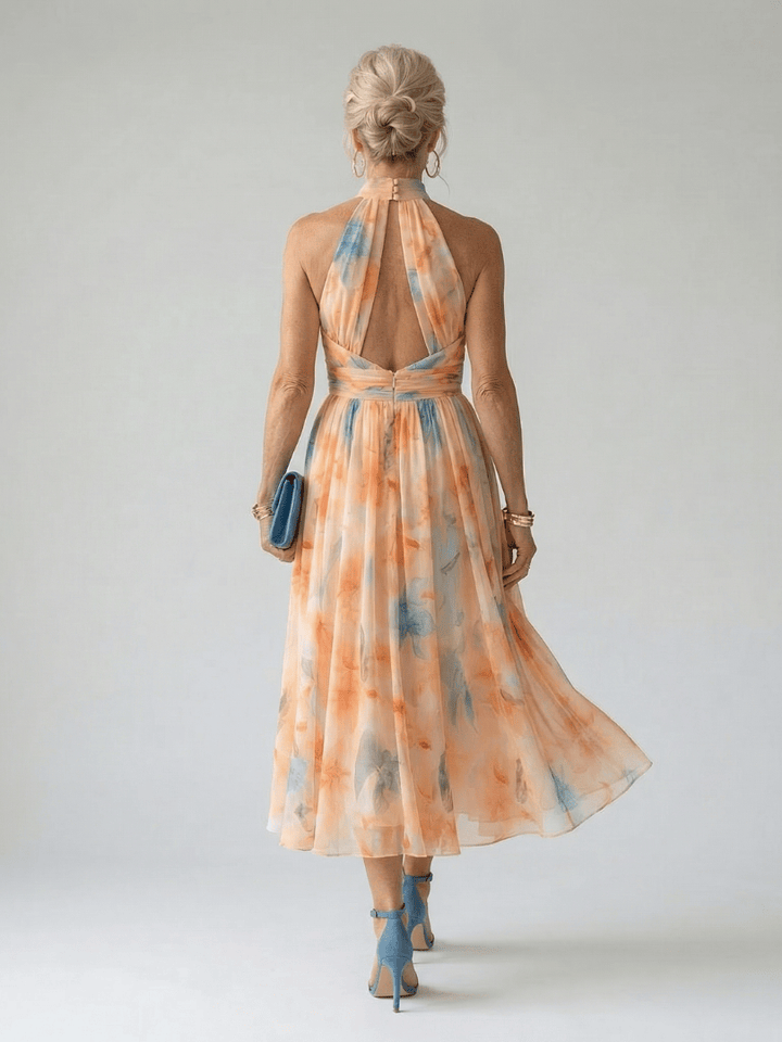 Elin™  |  Soft Halter Midi Dress