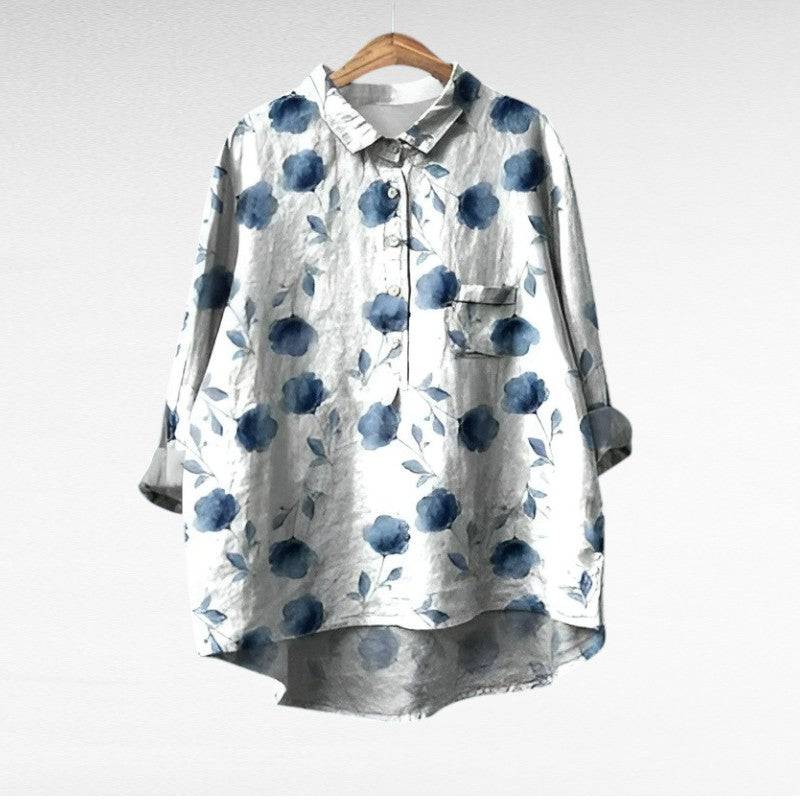 Emma & Rose Manhattan Camille™ elegant summer blouse with lightweight fabric and stylish design, perfect for warm weather.