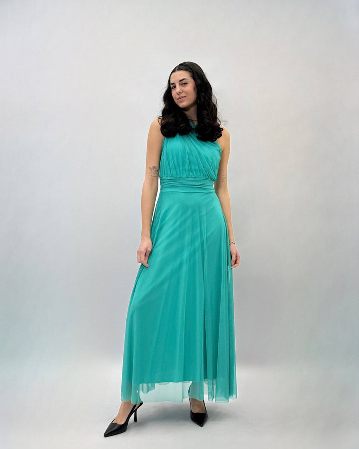 Ophelia™ Caterina one-shoulder dress by Emma & Rose Cape Town, stylish abiti in elegant fabric, displayed on a hanger.