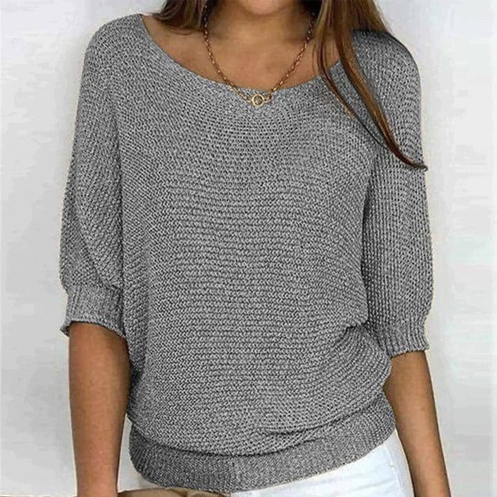 Emma & Rose Manhattan Fransien™ Soft Comfort Top, light fabric, relaxed fit, in a neutral color, showcasing casual women's top style.