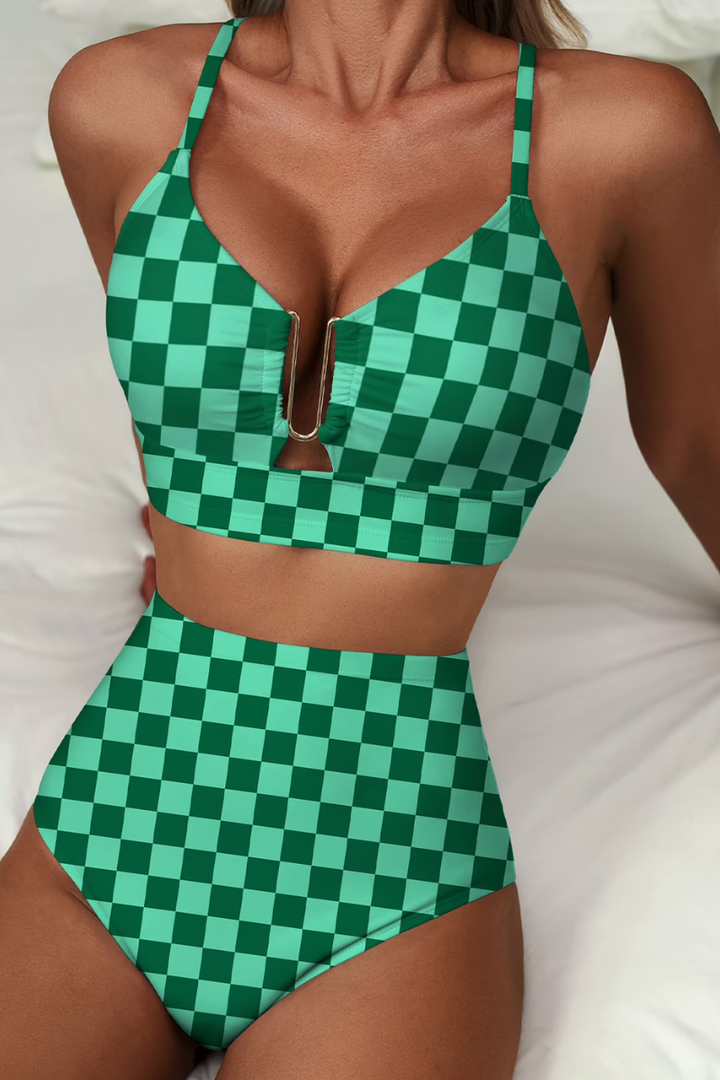 Fenna™ | Modern Checked Bikini Set