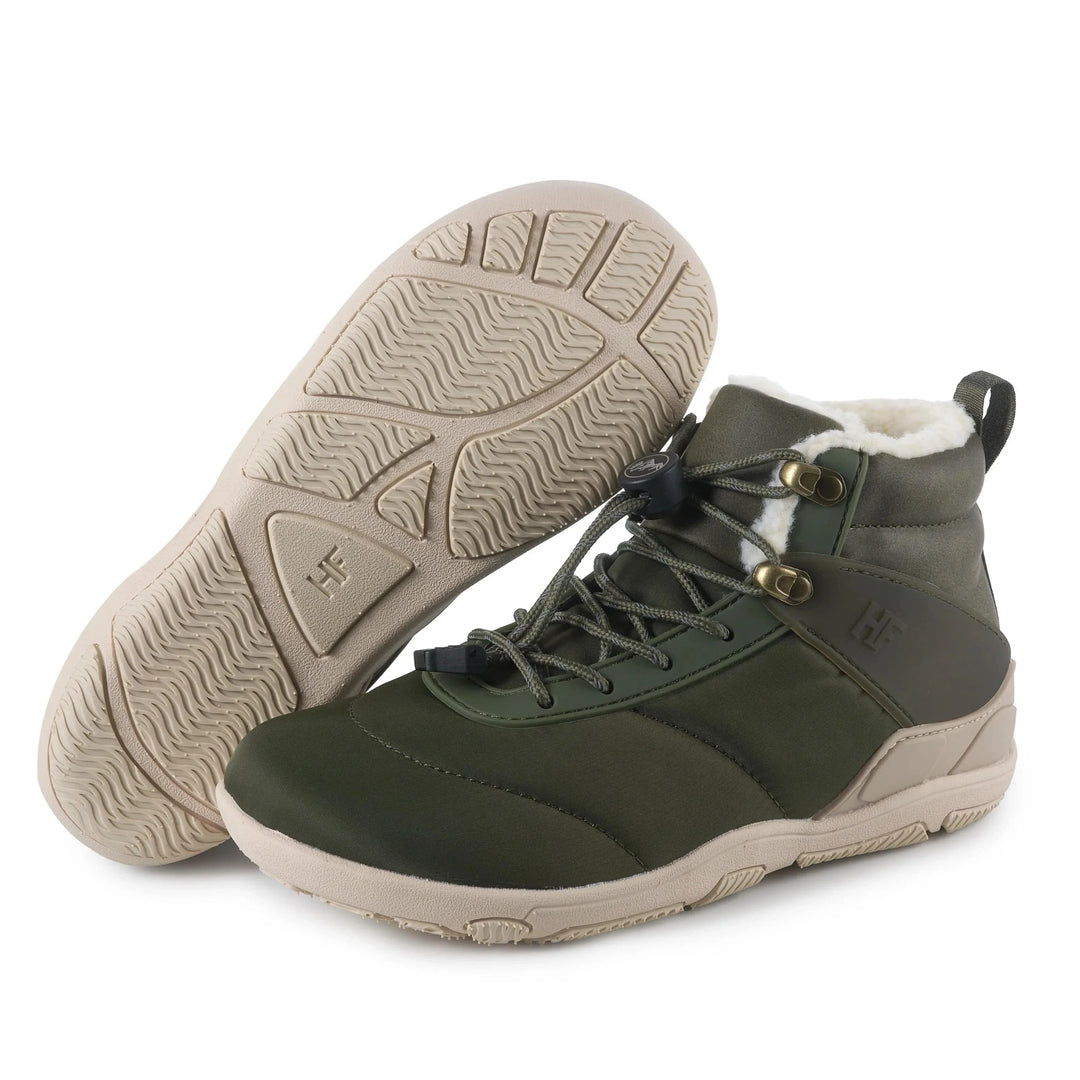 Emma & Rose Cape Town Azura™ winter barefoot shoes in black with flexible sole, designed for barefoot comfort and warmth.