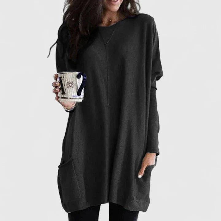 Emma & Rose Cape Town Amaryzeth™ women’s sweater tunic, cozy and comfortable, featuring a relaxed fit and soft knit fabric.
