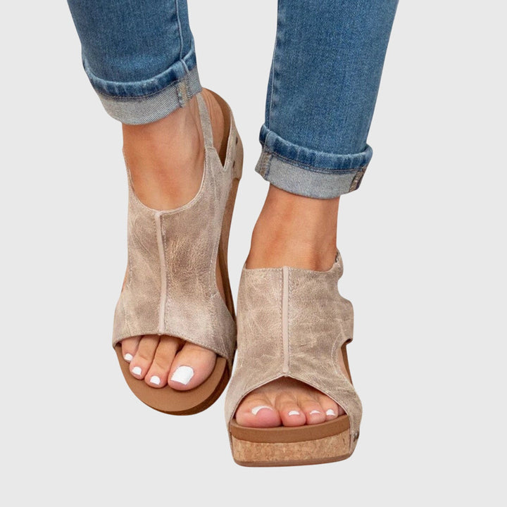 Bella | Dames Orthopedische Platform Sandalen
