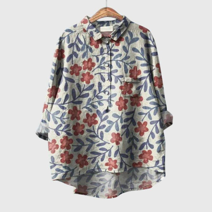 Elegant Elly™ blouse by Emma & Rose Cape Town, featuring a stylish, fitted design with intricate detailing and soft fabric.
