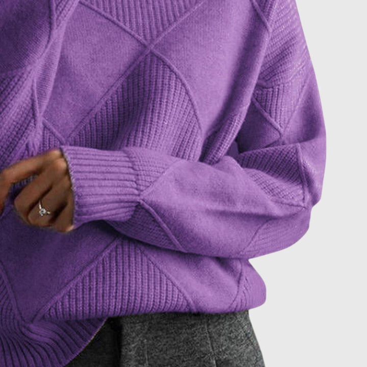 Emma & Rose knit turtleneck sweater — women's winter knitwear