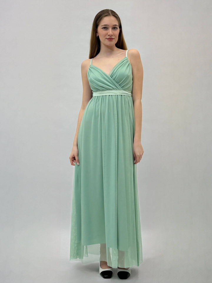 Gisella flowing dress by Emma & Rose Cape Town, elegant abiti with soft fabric and stylish design, showcased on a model.