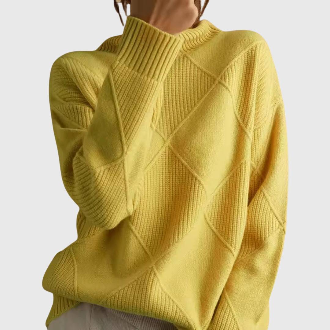 Emma & Rose knit turtleneck sweater — women's winter knitwear