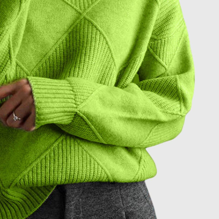 Emma & Rose knit turtleneck sweater — women's winter knitwear