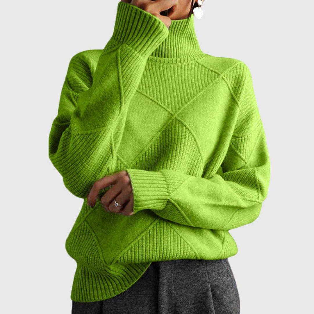 Emma & Rose knit turtleneck sweater — women's winter knitwear