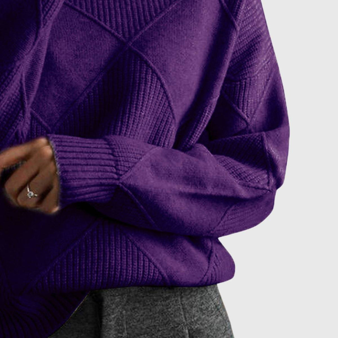 Emma & Rose knit turtleneck sweater — women's winter knitwear