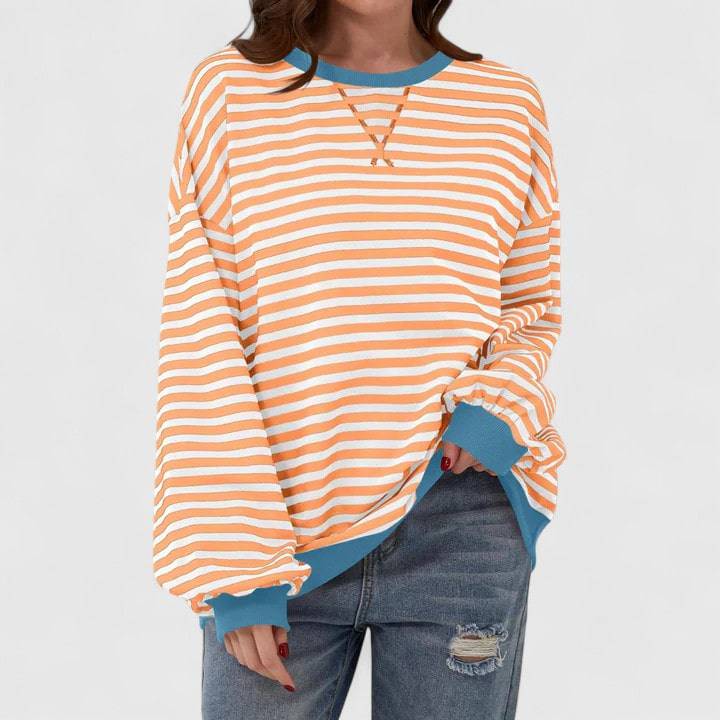Kayli™ Emma & Rose Cape Town comfortable sweater, soft knit with long sleeves and cozy fit, shown in a neutral color.