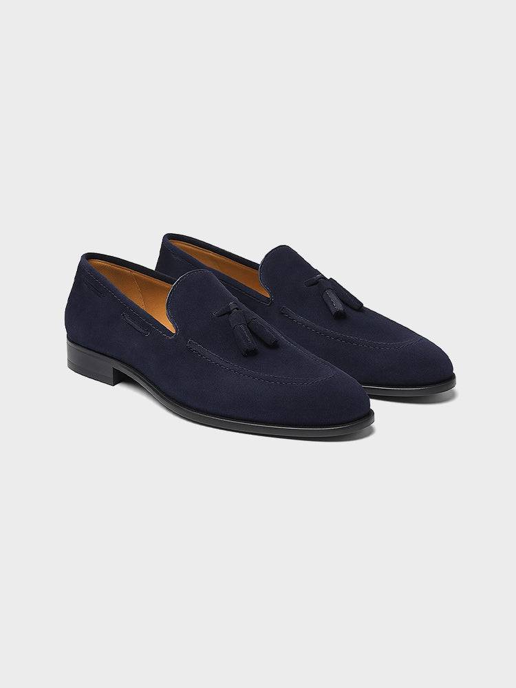 Flynn™ tassel loafers by Emma & Rose Cape Town, stylish leather shoes with tassel details and classic slip-on design.
