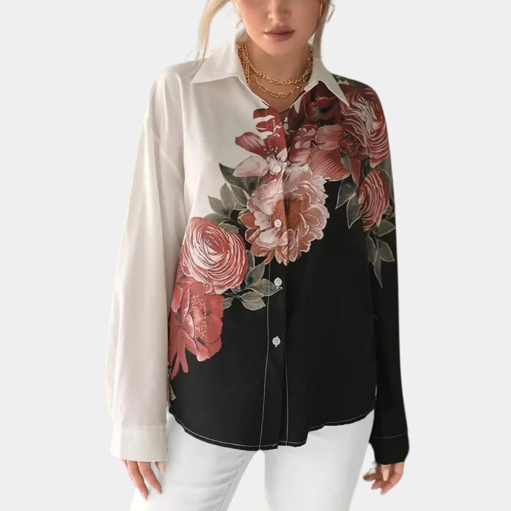 Miranda™ Elegant Blouse with Floral Print
