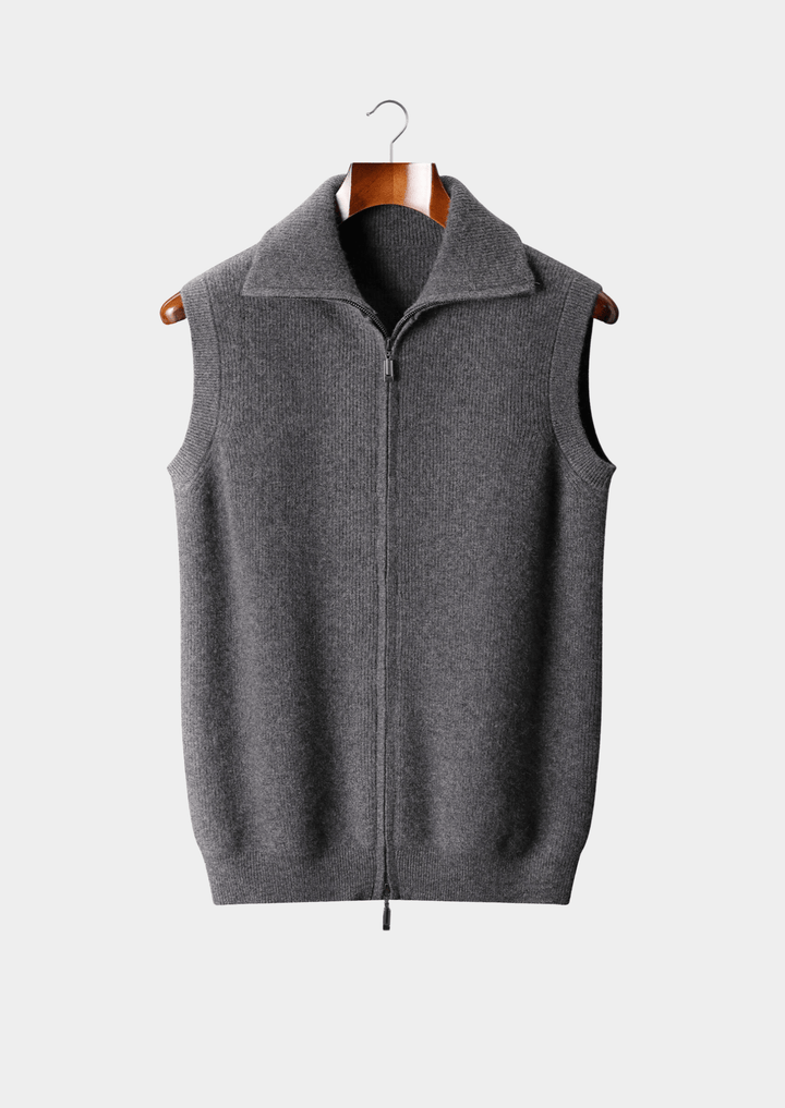 Emma & Rose cashmere bodywarmer vest — premium knitwear