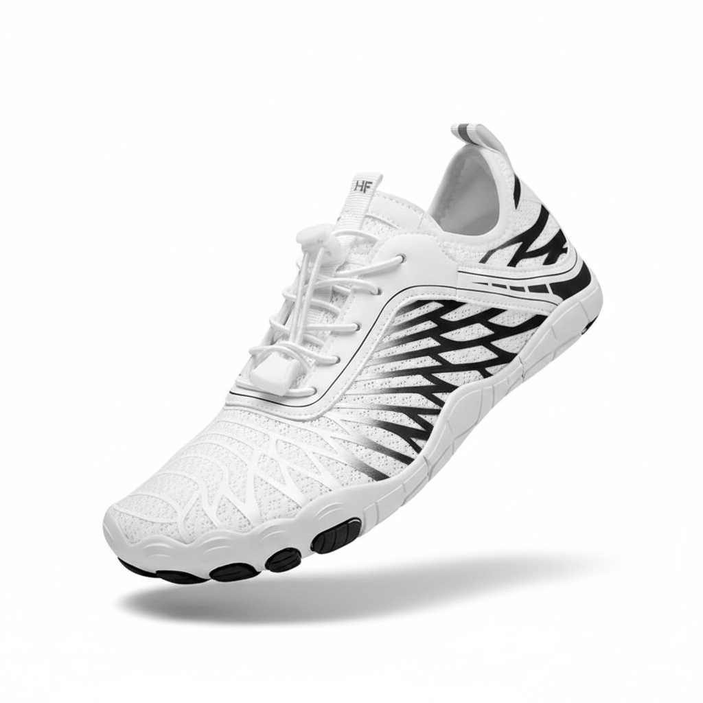 Emma & Rose Cape Town Fleur™ non-slip barefoot shoes with flexible design and textured soles for comfortable barefoot walking.