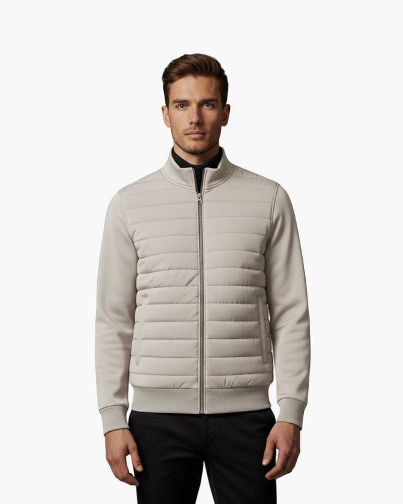 Emma & Rose Cape Town Roel™ quilted hybrid jacket with a stylish design and quilted texture, perfect for layering in cooler weather.