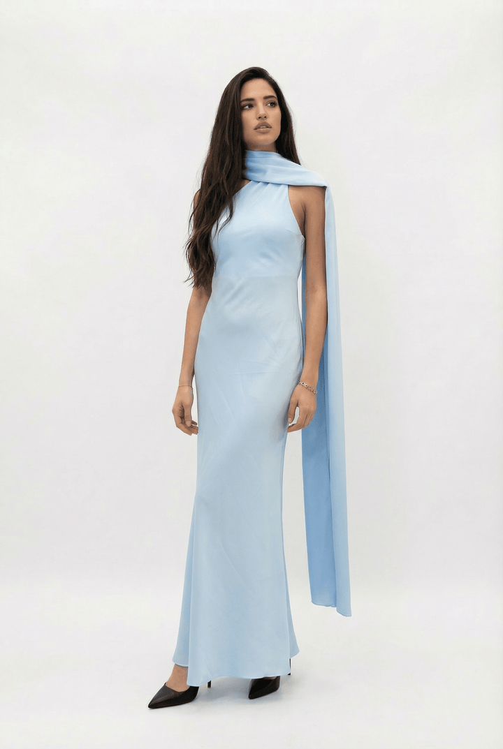 Flowing Kitty™ dress by Emma & Rose Cape Town, elegant abiti with soft fabrics and stylish design, perfect for special occasions.