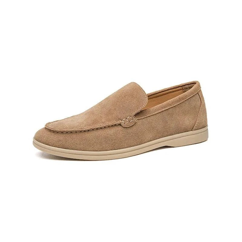 Emma & Rose Manhattan Gage™ classic leather loafers for men, slip-on casual summer shoes in large sizes.