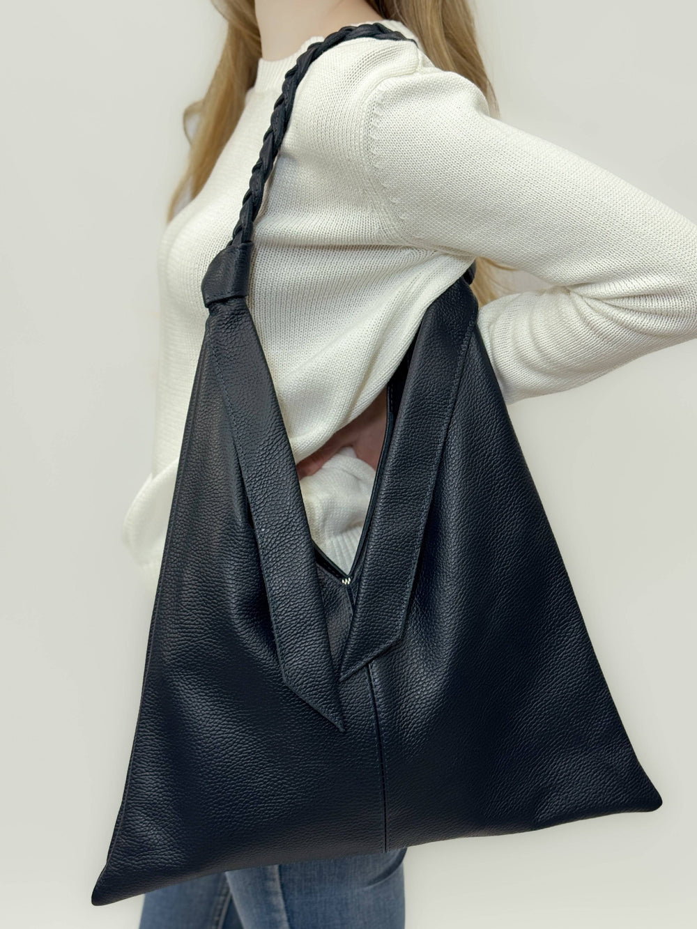 Emma & Rose Cape Town Johanna™ soft fabric shopper bag with luxurious, lightweight design and stylish appearance.