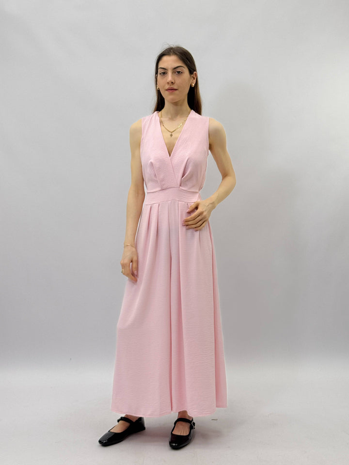 Lightweight™ wide-leg jumpsuit by Emma & Rose Cape Town, featuring a flowy fit and stylish design, shown in a full-length image.