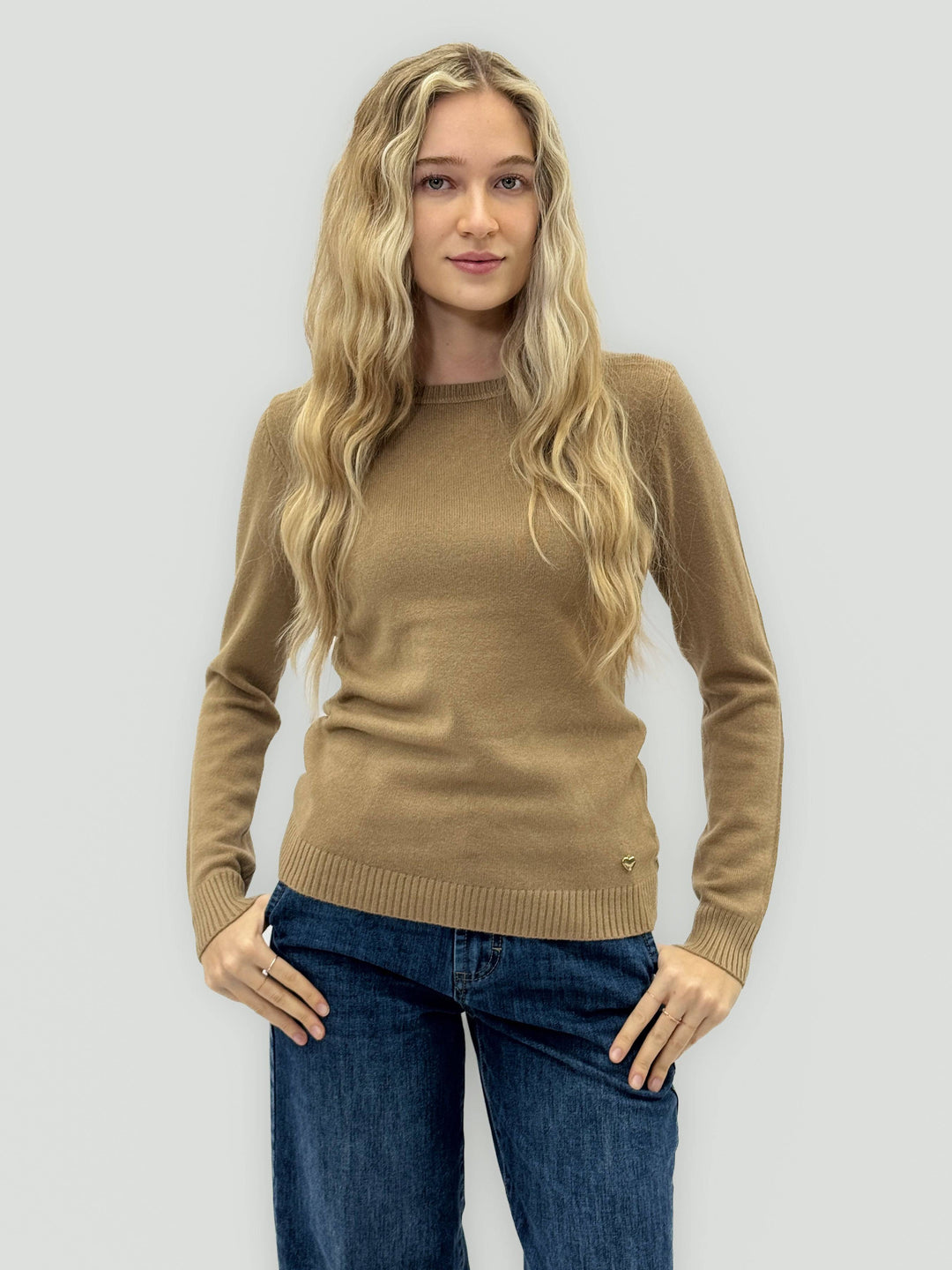Emma & Rose soft crew neck knit jumper — women's knitwear
