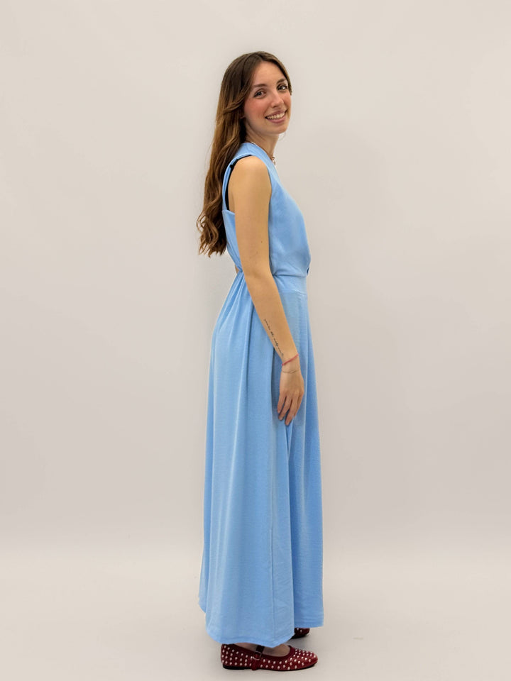 Lightweight™ wide-leg jumpsuit by Emma & Rose Cape Town, featuring a stylish, flowy fit with adjustable straps and wide-leg design.