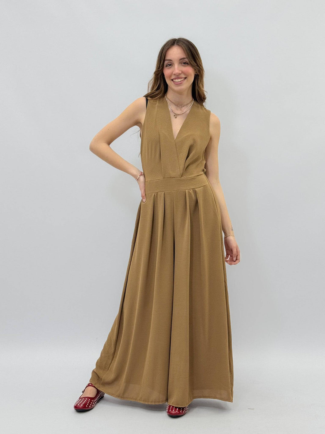 Lightweight™ wide-leg jumpsuit by Emma & Rose Cape Town, featuring a flowing fabric and relaxed fit in a stylish design.