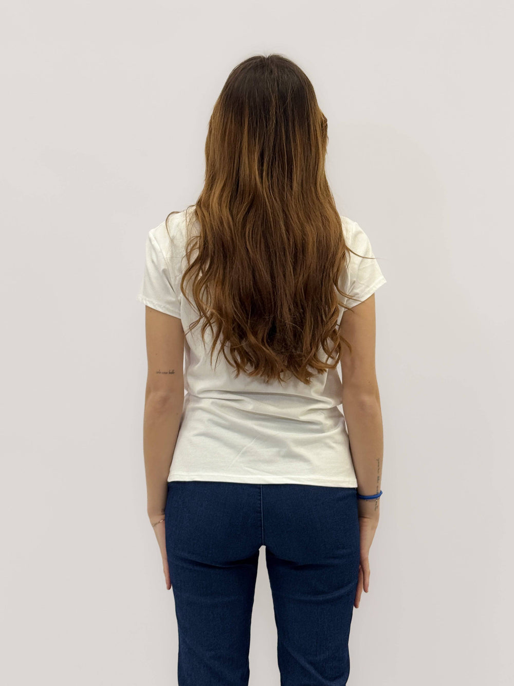 Emma & Rose Cape Town Una™ women's T-shirt with Amour print, featuring soft fabric and stylish design.
