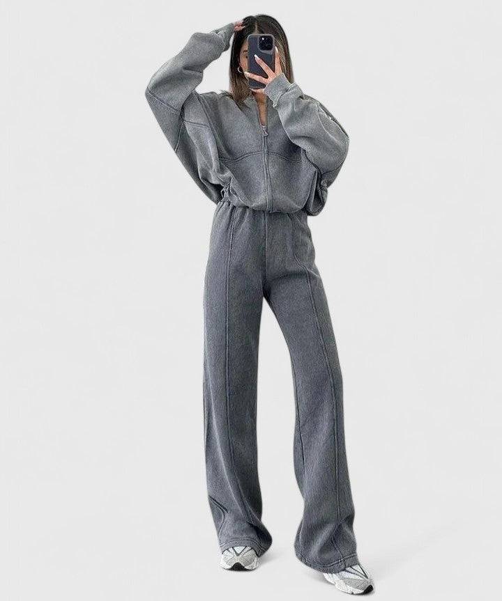 Olyverrah™ comfortable sweater trousers outfit set by Emma & Rose Cape Town, featuring cozy knit sweater and matching trousers.