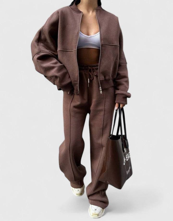 Olyverrah™ comfortable sweater trousers outfit set by Emma & Rose Cape Town, featuring a cozy sweater and matching trousers.