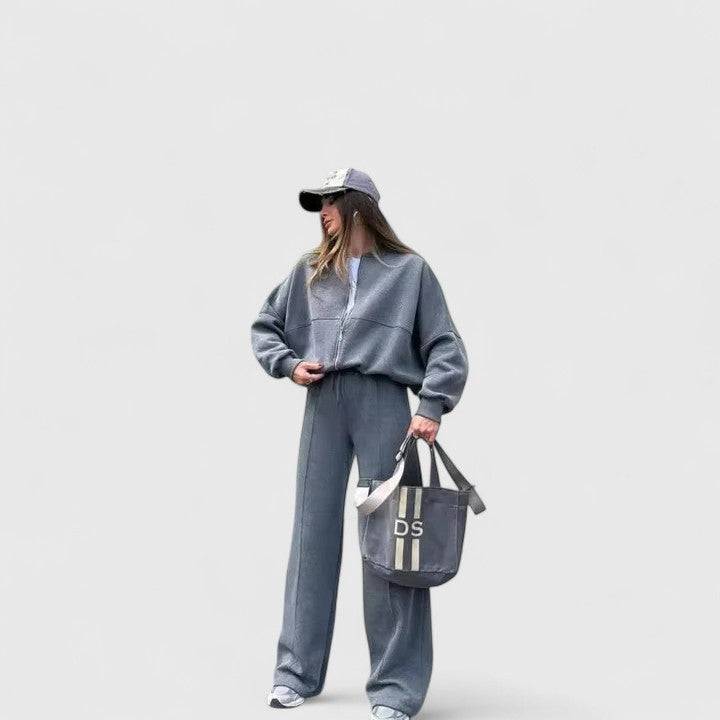 Olyverrah™ Comfortable Sweater Trousers outfit set by Emma & Rose Cape Town, featuring a cozy sweater and matching trousers.