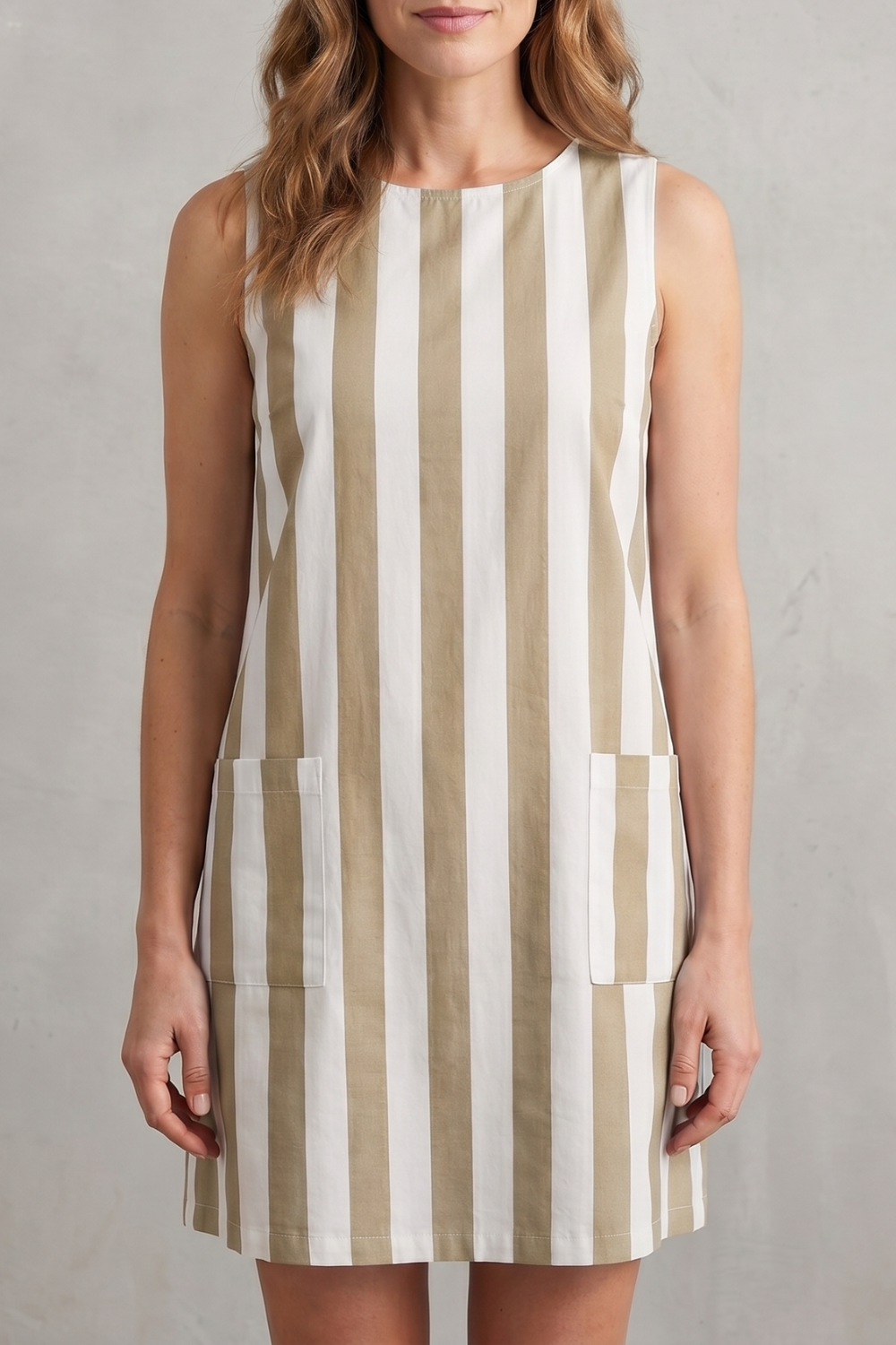 Marivelle – Monochrome striped charm – Mini dress