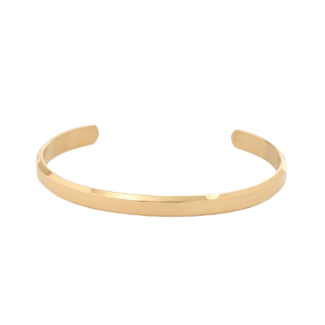 Sebastian™ Sleek Statement Cuff bracelet by Emma & Rose Manhattan featuring smooth metal design and modern elegance.