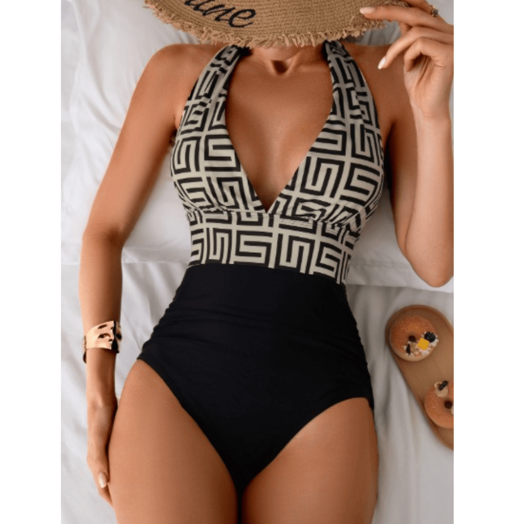 Jacoba™ Luxe Aura swimsuit by Emma & Rose Manhattan features a stylish design with vibrant colors and a flattering fit.