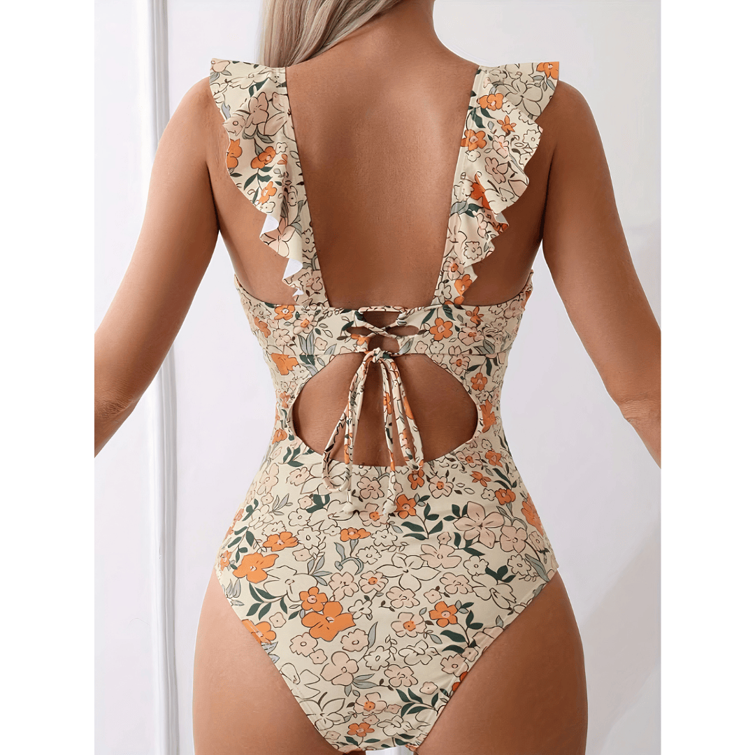 Florence™ Flair Swimsuit by Emma & Rose Manhattan featuring a stylish, colorful design on a one-piece swimsuit.